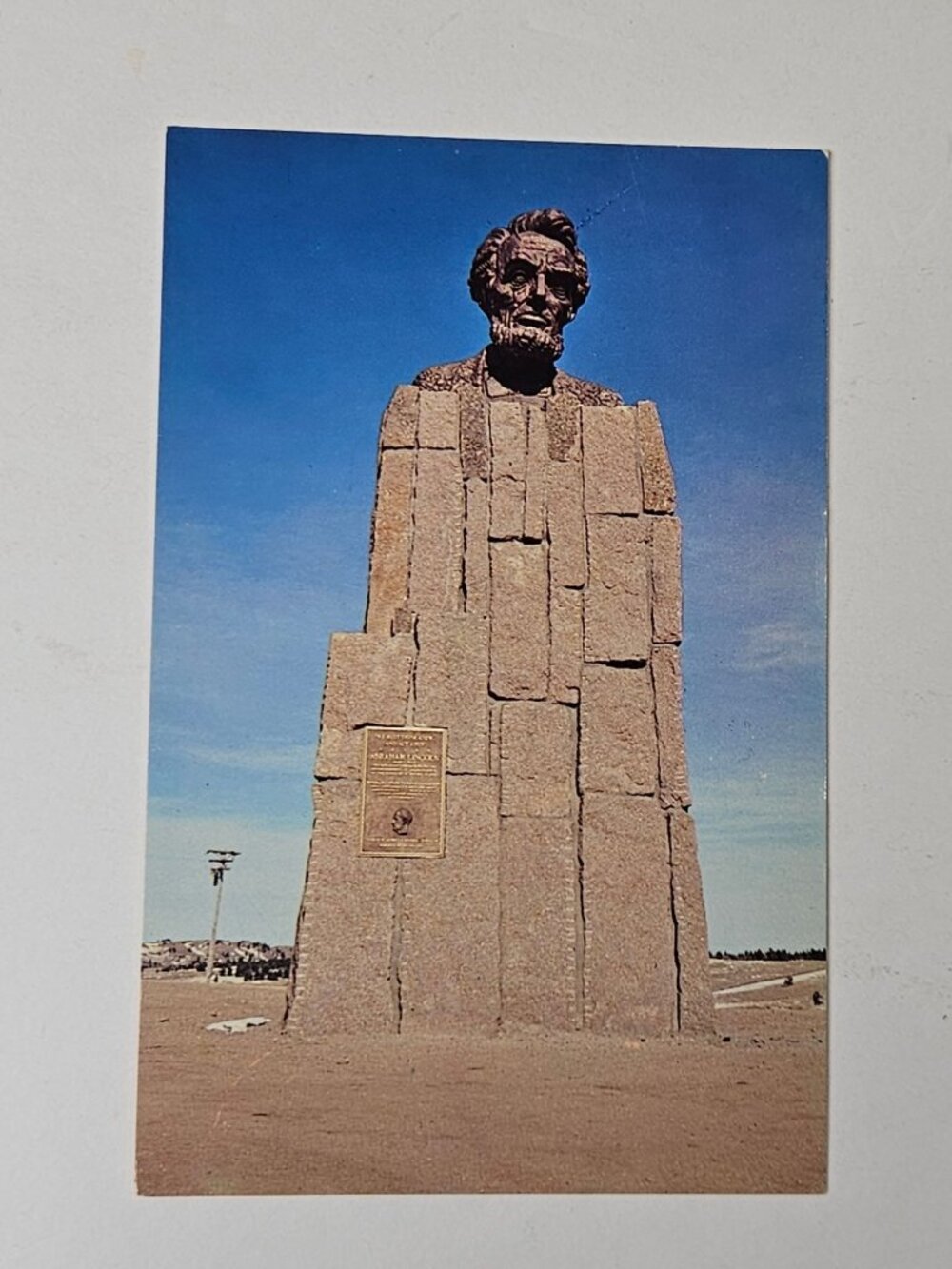 Lincoln Monument Sherman Hil between Cheyenne and Laramie Wyoming Postcard